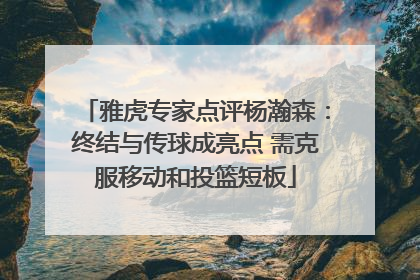 雅虎专家点评杨瀚森：终结与传球成亮点 需克服移动和投篮短板