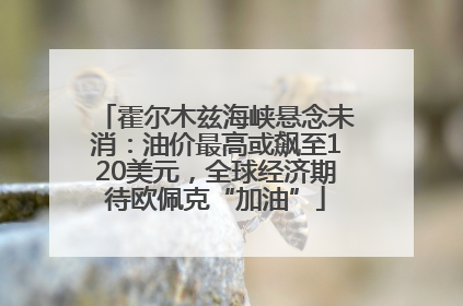 霍尔木兹海峡悬念未消：油价最高或飙至120美元，全球经济期待欧佩克“加油”