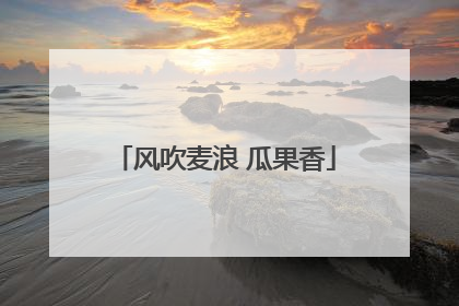 风吹麦浪 瓜果香