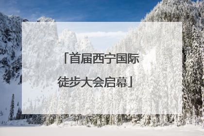 首届西宁国际徒步大会启幕