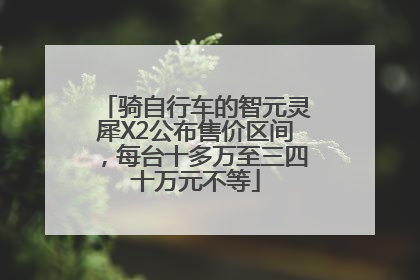 骑自行车的智元灵犀X2公布售价区间，每台十多万至三四十万元不等