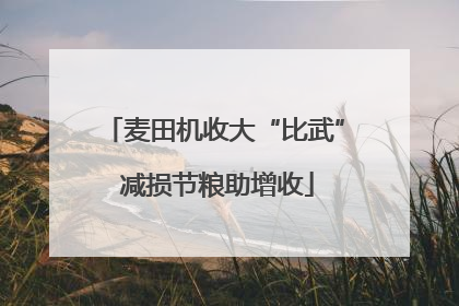 麦田机收大“比武” 减损节粮助增收