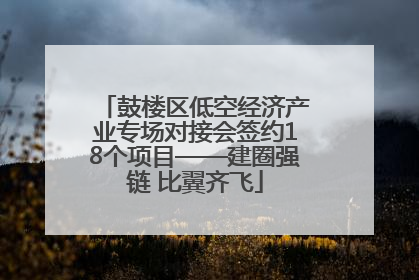 鼓楼区低空经济产业专场对接会签约18个项目——建圈强链 比翼齐飞