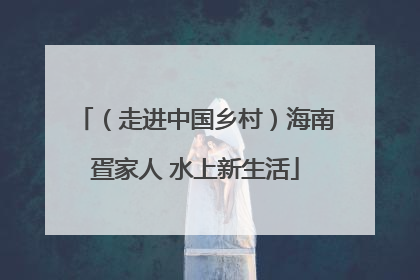 （走进中国乡村）海南疍家人 水上新生活