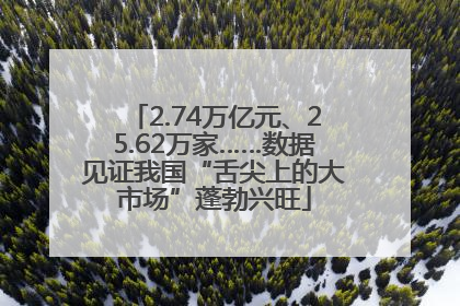 2.74万亿元、25.62万家……数据见证我国“舌尖上的大市场”蓬勃兴旺
