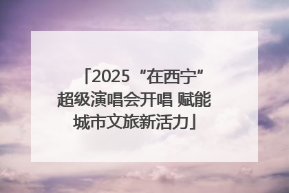 2025“在西宁”超级演唱会开唱 赋能城市文旅新活力