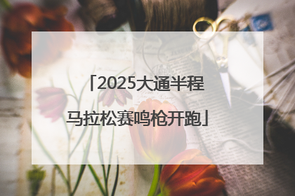 2025大通半程马拉松赛鸣枪开跑