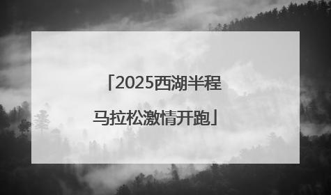 2025西湖半程马拉松激情开跑