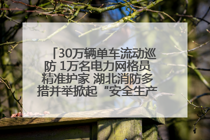 30万辆单车流动巡防 1万名电力网格员精准护家 湖北消防多措并举掀起“安全生产月”宣传热潮