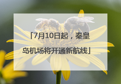 7月10日起，秦皇岛机场将开通新航线