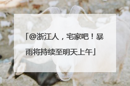 @浙江人，宅家吧！暴雨将持续至明天上午